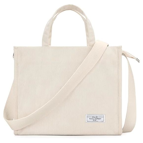 Kalidi Tote Bag Large Corduroy Bag With Zier Fashion Crossbody Tote V :'D - Picture 1 of 9